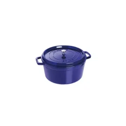 STAUB Cocotte Fonte Ronde 26 cm Bleu Intense Majolique 5,2 L