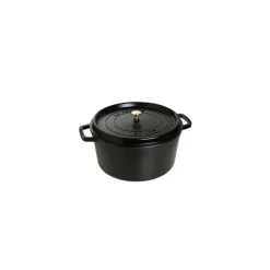 STAUB Cocotte Fonte Ronde 20 cm Noir Mat 2,2 L