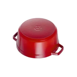 STAUB Cocotte Fonte Ronde 22 cm Rouge Cerise 2,6 L