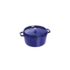 STAUB Cocotte Fonte Ronde 24 cm Bleu Intense Majolique 3,8 L