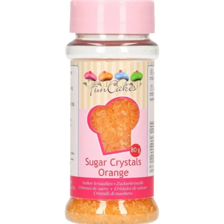 Sucre coloré Orange 80g Funcakes