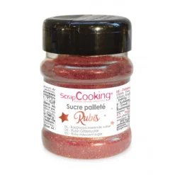 Sucre Pailleté Rubis 160 g Scrapcooking
