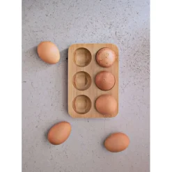 Support à Œufs en Bambou Pebbly