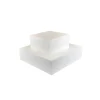 Support polystyrène carré H 7 cm - 10 x 10 cm