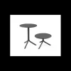 Table convertible en Polypropylène Spritz Anthracite Nardi