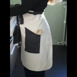 Tablier de Cuisine Crème et Ardoise Pebbly