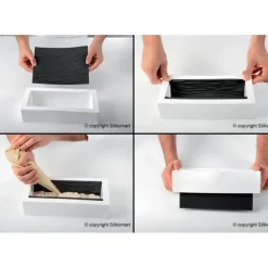 Tapis Décor Bûche Effet Bois Silicone SilikoMart Professional