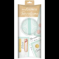 Tapis de Cuisson Silicone avec Gabarits Scrapcooking