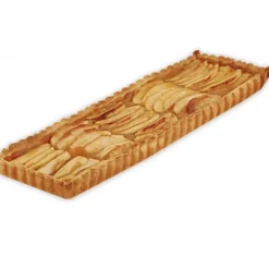 Tarte rectangulaire maison bord Cannelé fond fixe