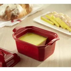 Terrine à foie gras avec presse 0,6L Emile Henry - Couleur Farine