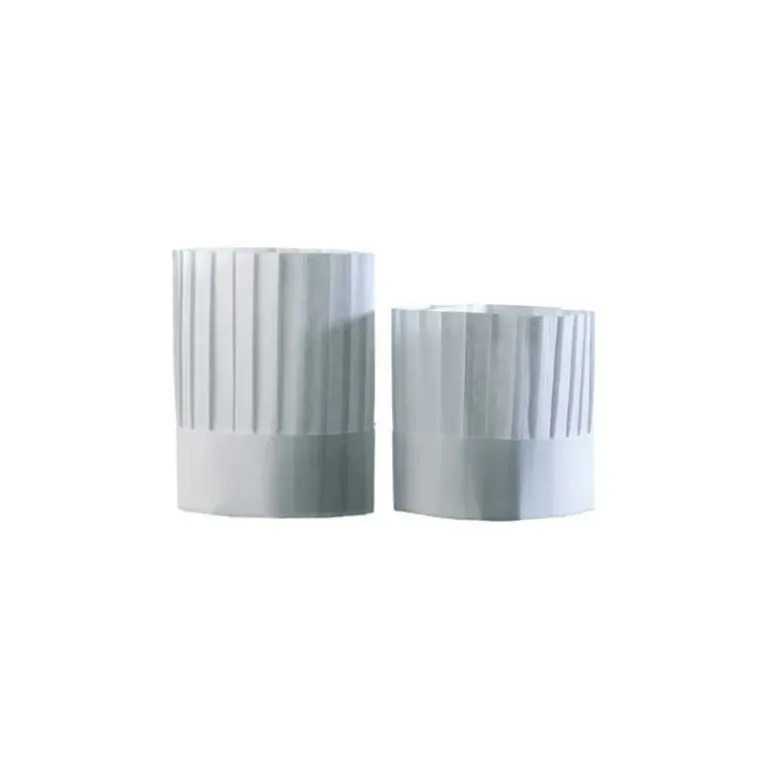 Toque de Cuisinier plissée H 225mm x10