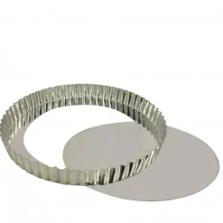 Tourtière Cannelée Fond Amovible 16 cm x H 2,5 cm