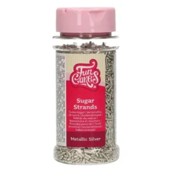 Vermicelles Argent Métallique 80g Funcakes