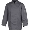 Veste de Cuisine Mixte Anthracite NERO T.2 Robur manches Longues