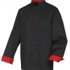 Veste de Cuisine Mixte Noire/Rouge BOKO T.0 Robur
