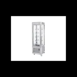 Vitrine Réfrigérée Verticale 360 L avec 5 Plateaux Tournants Inox Roller Grill