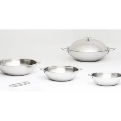 Wok Casteline Ø 28 cm Manche Amovible Inox Cristel