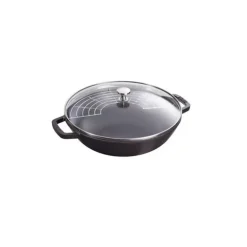 Wok en Fonte 30 cm Noir Staub