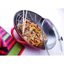 Wok en Fonte 37 cm Rouge Staub
