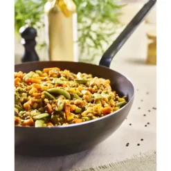 Wok Tôle Bleue Ø 32 cm Blue Carbon De Buyer